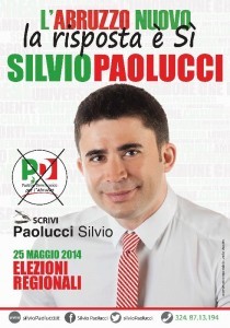 Silvio Paolucci candidato alla carica di consigliere regionale nelle elezioni del 25 maggio 2014