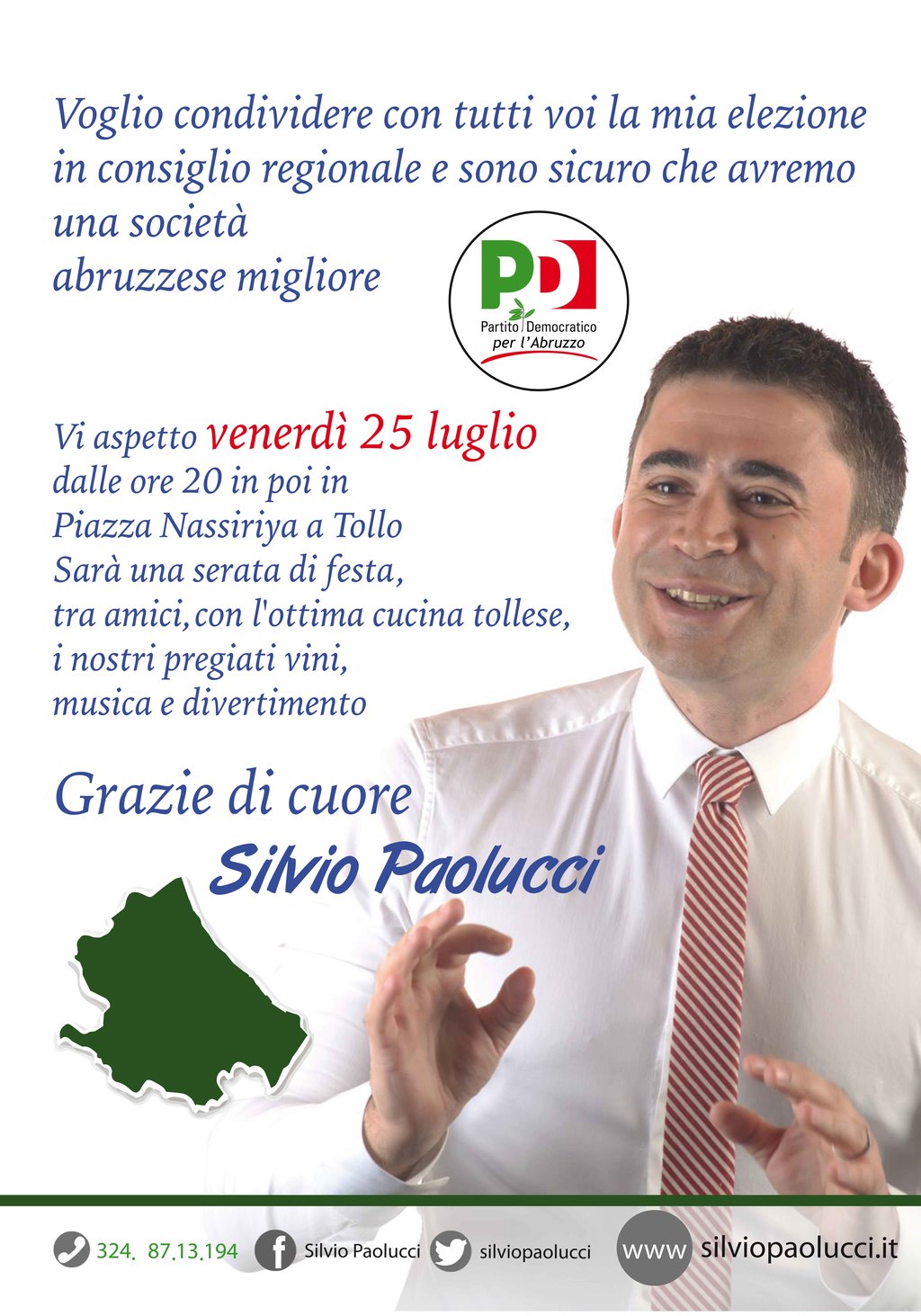 Festa Unità Tollo+Silvio Paolucci